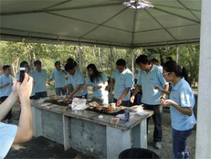 BBQ in Gucun Park, Herbst 2014